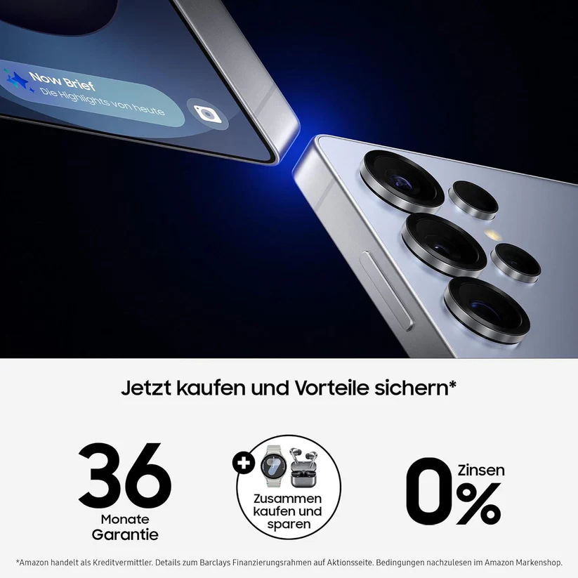 Samsung Galaxy S25 Ultra AI – Refurbished – 256 GB + KONSTELOS: Galaxy Watch Ultra